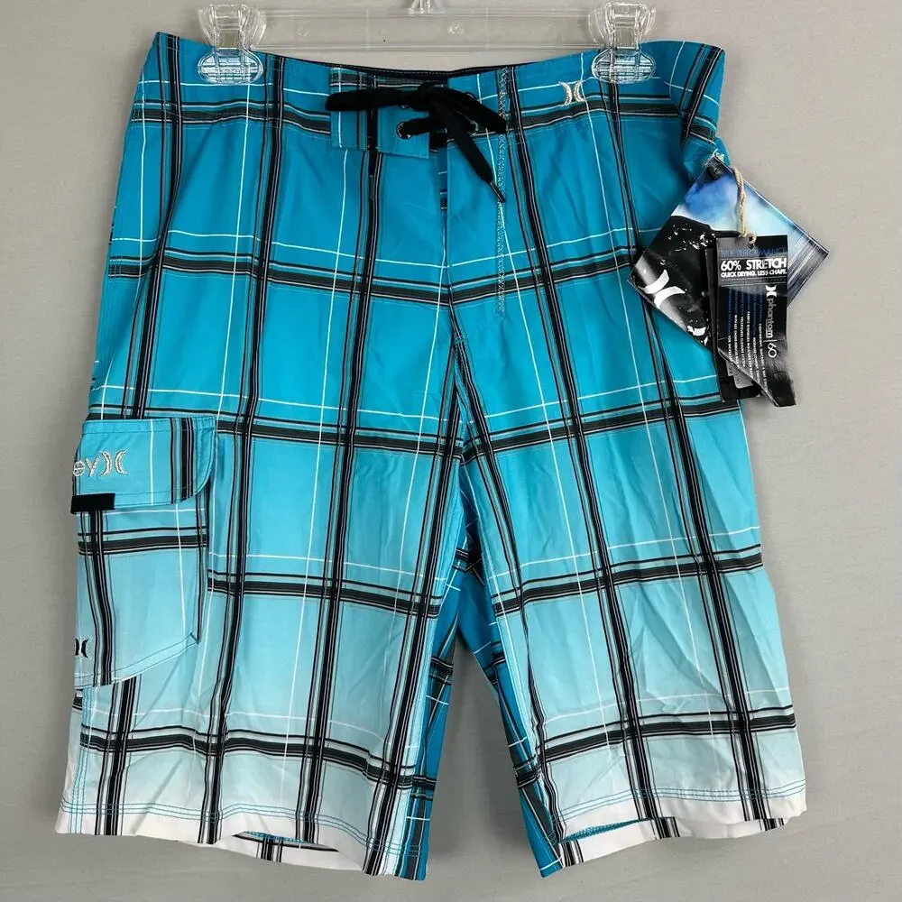 Hurley Phantom P60 Puerto Rico Ombre Men’s 30 Board Shorts Stretch Quick Dry - Picture 1 of 9